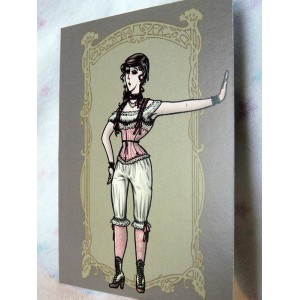 Female Victorian underwear Card